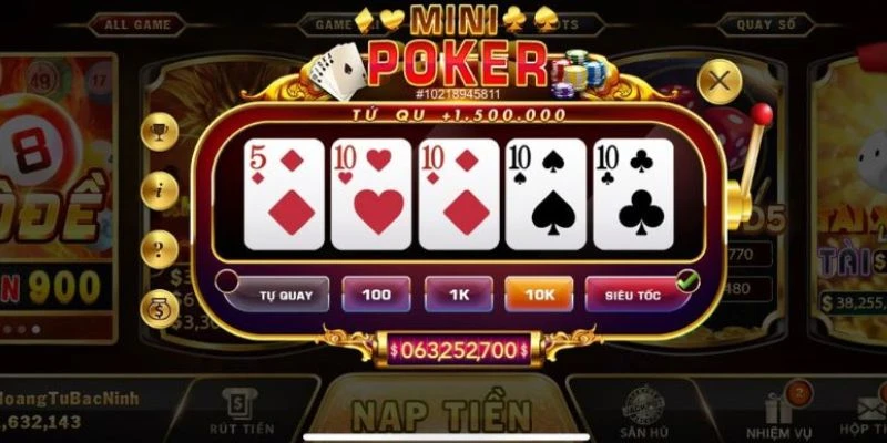 Mẹo quay bài hiệu quả trong Mini Poker